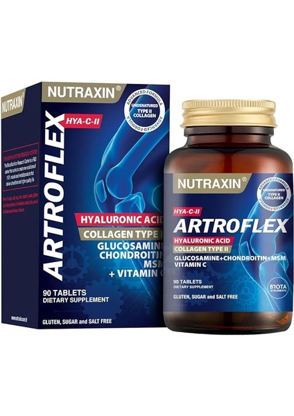 Artroflex Hya-C-Iı Hyaluronik Asit Glukozamin Kondrotin Içeren Takviye Edici Gıda (1 x 90 Tablet)