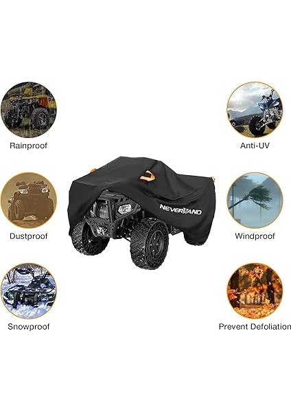 Atv Brandası, Su Geçirmez, Iç ve Dış Mekanlarda Kullanılabilir, Quad Cover Için Örtü, Toka, Kar Geçirmez, Toz Geçirmez (Atv-4) indirimleri