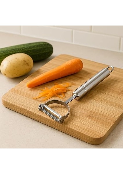 Paslanmaz Çelik Sebze Soyucu – Y Tip Profesyonel Patates Havuç Kabak Soyacağı, Ergonomik Tutma Sapı, Bulaşık Makinesine Uygun fiyatları