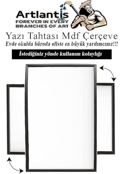 Duvara Monte Beyaz Yazı Tahtası 30X45 cm Mdf 1 Adet Laminant Yazı Tahtası Mdf Çerçeveli Askılı Okul Ofis Büro modelleri