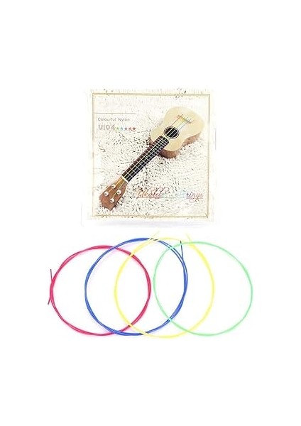 8 Adet Ukulele Dizeleri, Yeni Başlayanlar Için Renkli Naylon Ukulele Yedek Dizeleri Aksesuarı fiyatları