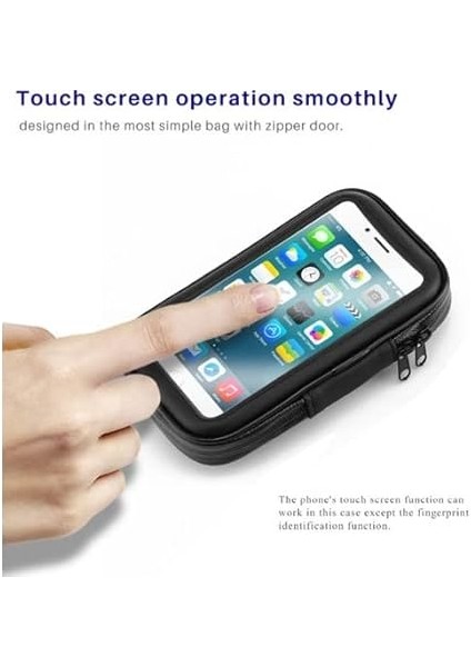 Motosiklet Dikiz Ayna Için Telefon Tutucu Su Geçirmez Fermuarlı Kılıf 6.7 Inç Kadar Uyumlu Scooter Telefon Tutucu Xl1 indirimleri
