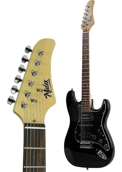 RPH-40BK-ST Full Black Elektro Gitar Seti Hsh Manyetik Maple Klavye Üst Kalite modelleri