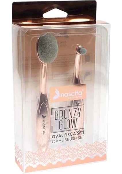Bronzy Glow Oval Fırça Seti 2'li