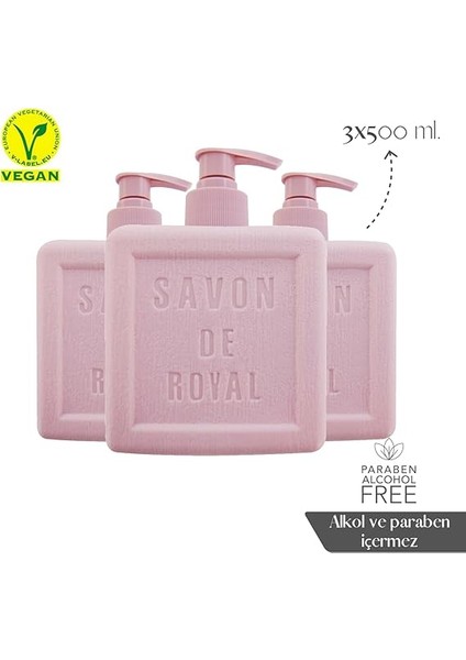 De Royal Provence Nemlendirici Luxury Vegan Premium Sıvı Sabun 500 ml 3 Adet (Mor) fiyatları