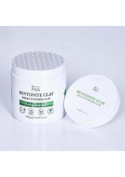 Mıa Yüz ve Vücut Bentonit KILI%100 Natural Doğal Yeşil Toz Kil 500 gr modelleri