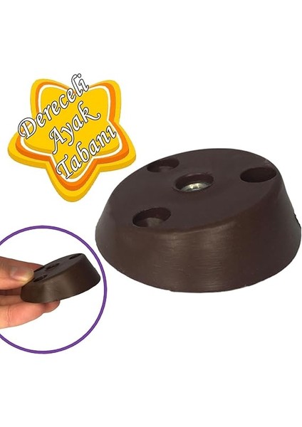 Ayak Tabanı Kahverengi Mobilya Masa Sehpa Ayağı Bağlantı Aparatı Açılı Plastik fiyatları