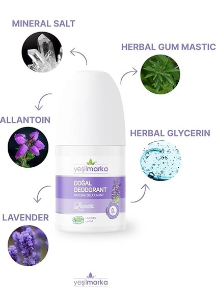 Doğal Deodorant- Lavanta -Vegan -Organik Içerikli -Çocuk ve Yetişkin Için Ideal- Aluminyum- Paraben- Parfüm Içermez modelleri