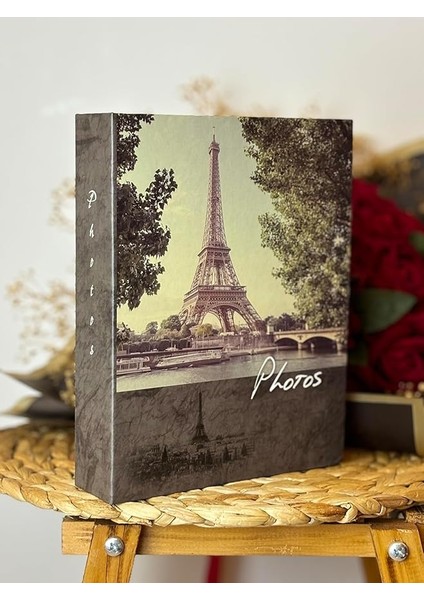 10 x 15 cm 200'LÜK Eyfel Kulesi Desenli Fotoğraf Albümü