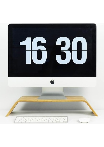 Wood Dayanıklı Ağaç Monitör Ayağı ve Yükseltici Bilgisayar Standı (Kayın) fiyatları