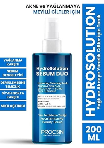 Hydro Solution Tonik, Gözenek Sıkılaştırıcı & Cilt Yenileyici, Derinlemesine Temizlik & Nem Desteği, Canlandırıcı & Arındırıcı Formül, 200 ml fiyatları