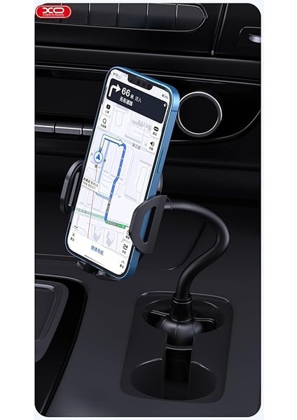 Simple Is Beauty C105 Bardak Tutucuya Monte Araç Içi Telefon Tutucu, 360° Dönebilen, Otomatik Kilitli, Ayarlanabilir 3D Slikon Kablo, Kolay Kurulum, Siyah fiyatları