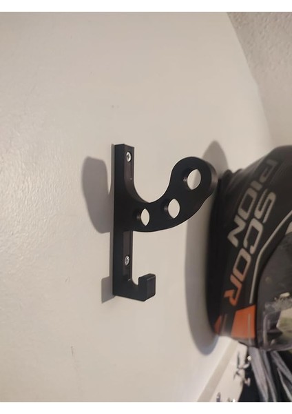 Motosiklet Bisiklet Scooter Kask ve Mont Duvar Askısı Kask Tutucu Vida Dübel Dahil