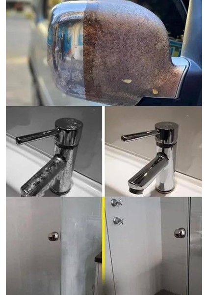 Araç Inox Krom ve Nikelaj Temizleyici-Armatür Parlatıcı,duşakabin Kireç Temizleyici (750 Ml) modelleri