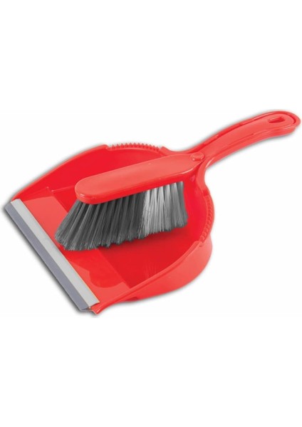 Faraş Seti, Uç Kısmı Silikon, (Kürek ve Fırça) (Kırmızı)