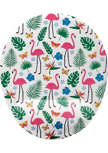 Fikirler Flamingo Desenli Bilek Destekli Mouse Pad