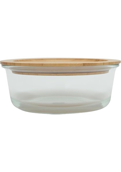 Bamboo Yuvarlak Saklama Kabı 1300 Cc, Tekli