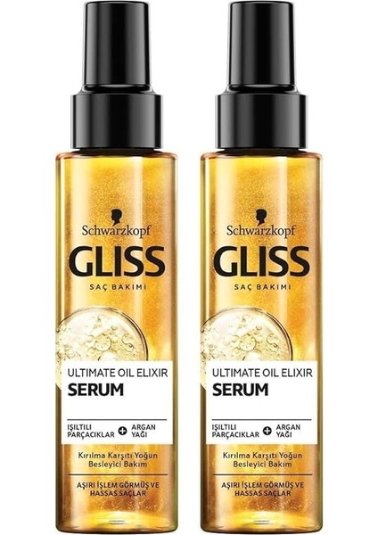 Ultimate Oil Elixir Besleyici Bakım Serumu 100 ml 2'li