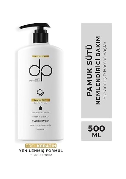 Tuzsuz Şampuan 500 ml - Pamuk Sütü fiyatları