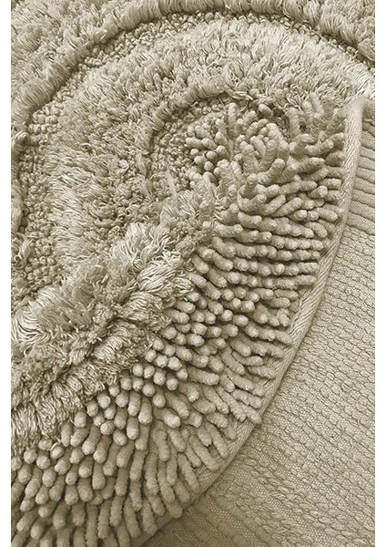 Home Macoronı Bej 2li Set Klozet Takımı Banyo Paspas Seti Halısı Cotton fiyatları