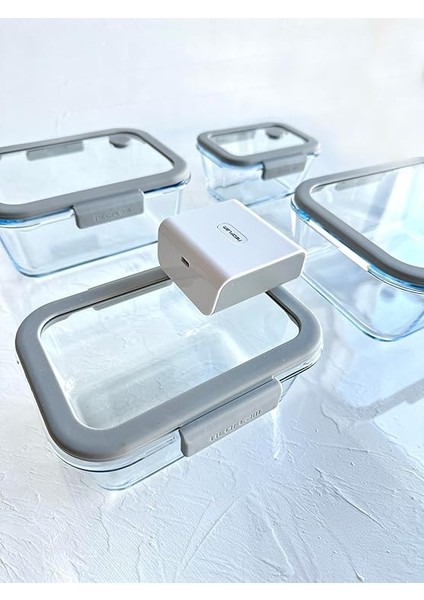 Fika Glace Vakumlu Cam Saklama Kabı Seti Gri 5 Parça D-NEOGGLS05 fırsatları