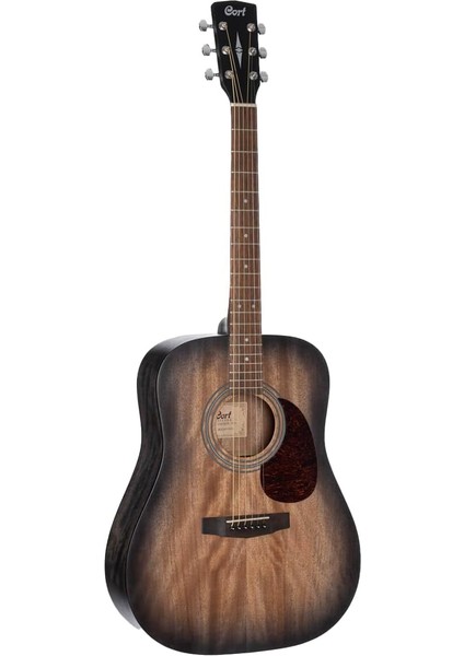 EARTH60M Optb Akustik Gitar Açık Gözenekli Mat Transparant Siyah(Maun)