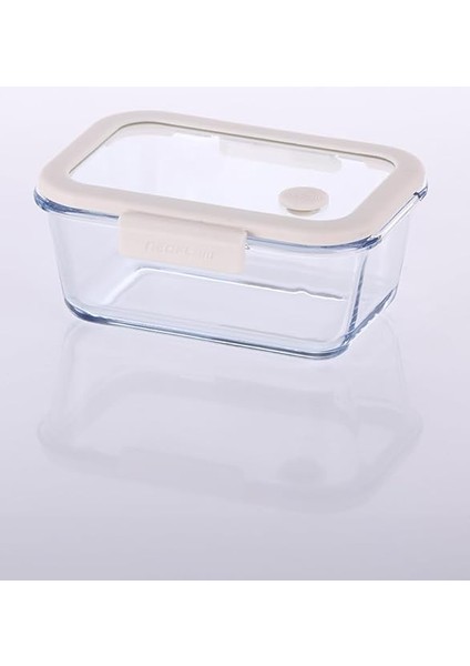 Fika Glace Vakumlu Cam Saklama Kabı 800 ml Bej