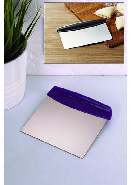 Çelik Hamur Kesici Kazıyıcı Pasta Kek Dekorasyon Spatula Aleti