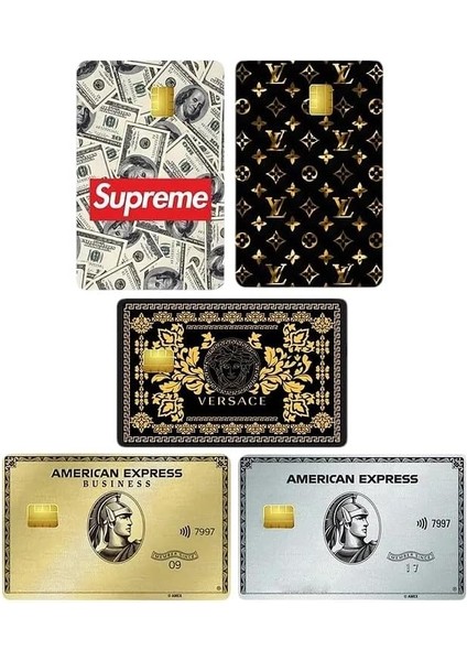 Major Selection 5 Çeşit Money Kart Kaplama Sticker