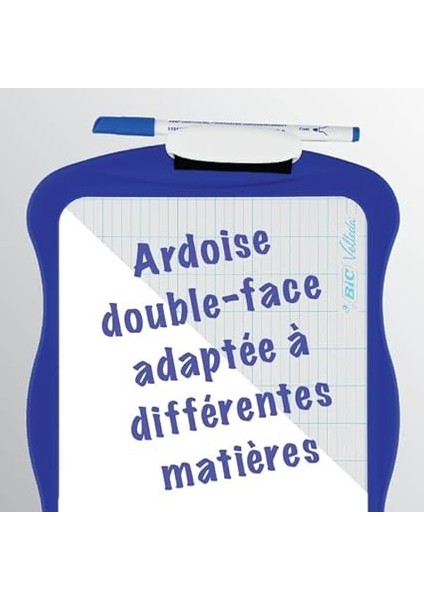 Velleda Mini Beyaz Tahta, Kalem 1721, Silgi, 20 x 30 Cm. Yazı Tahtası, Mavi Kalem ve Silgi ile Birlikte fırsatları