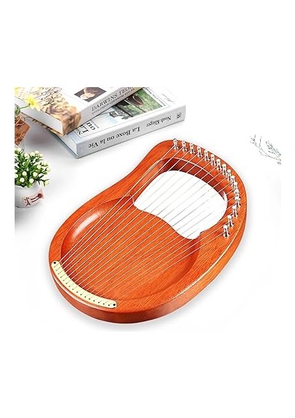 16 Telli Ahşap Lir Arp Metal Teller Maun Masif Ahşap Yaylı Enstrüman Taşıma Çantalı Akort Anahtarı Temizleme Bezi Telleri WH16 indirimleri