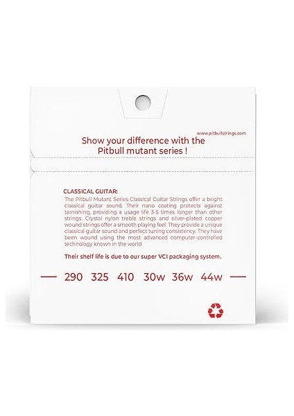 Mutant Seri Coated Klasik Gitar Teli Hard Tansiyon Mcg Ht modelleri