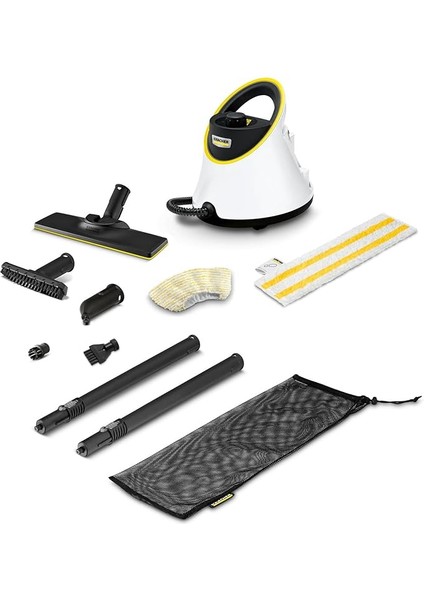 Sc 2 Deluxe Buharlı Temizlik Makinesi, Beyaz