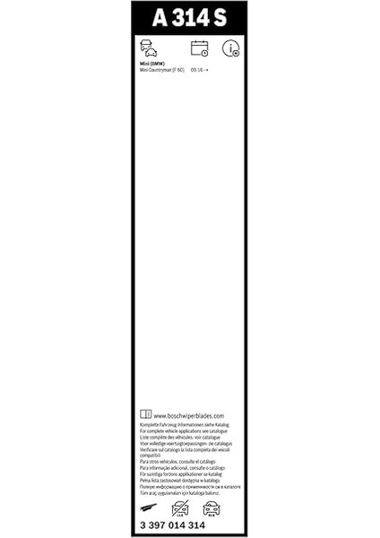 Aerotwin Silecek Seti Mini Countryman F60 (2018-2023) [575/530 Mm] A314S 3397014314 modelleri