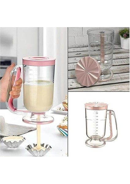 Dağıtıcı Hamur Porsiyonlayıcı Şekillendirici 900 ml Dökme Aparatı Kek Pankek Hamur Mutfak Kullanımı modelleri