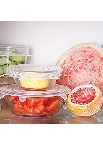 Koruyan Silikon Streç Kapak Seti 6 Adet Kupa Bardak Kavanoz Kase Bonesi fiyatları