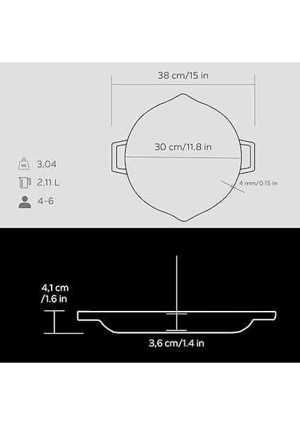 Metal 8680215596182 Kızartma Tavası, 30 cm indirimleri