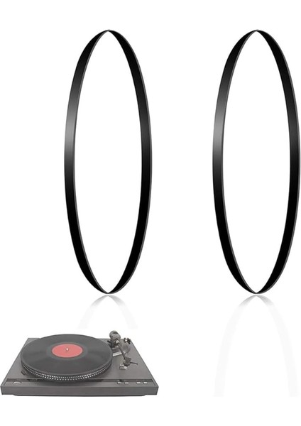 2 Adet Yedek Kayış, Pikap Için, 20 cm Uzunluk, En Iyi Sürüş Performansı ve Mükemmel Müzik Keyfi Için Yüksek Kaliteli Kauçuk, Kayıt Parçaları, Fonograf Kemeri, Birçok Pikap Tipi Için Uygundur