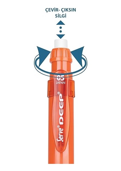 Deep Mekanık Kursun Kalem 05MM Kıremıt fiyatları