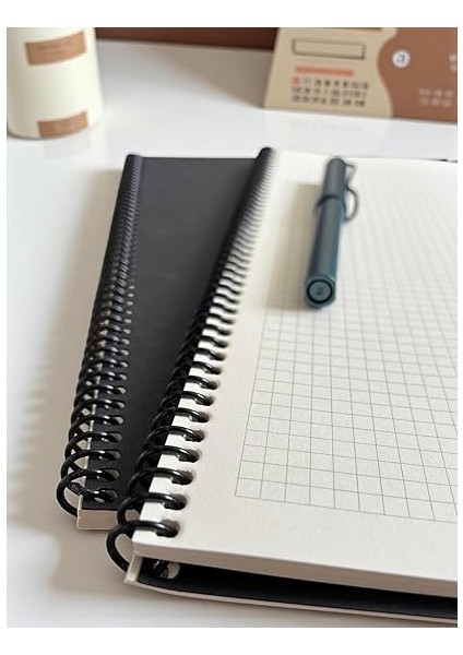 Tanıtım Kareli Spiralli Not Defter, A4 Boyut (21X29,7 Cm), 60 Yaprak, 90GR. Ivory Kağıt, Ofis Için Ideal (Siyah Kapak) indirimleri