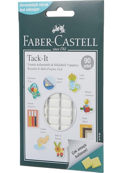 Tack It 50 gr Yapıştırıcı, Sökülebilir ve Yeniden Kullanılabilir Yapıştırıcı (Çok Renkli, Asorti) modelleri