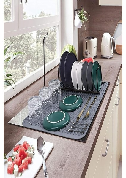 Silikon Bulaşık Kurutma Matı Bulaşıklık Bulaşık Altlığı Bulaşık Kurutmalığı indirimleri