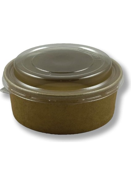 Karton Salata Kasesi Kapaklı 500CC 50 Adet