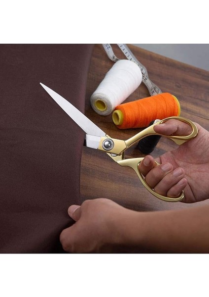 Makina Profesyonel Metal Terzi Makası Altın Renkli Büyük Boy 26 cm fırsatları