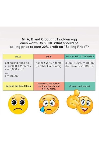 SL-1000SC-PK 10 Hane Pembe Cep Tipi Hesap Makinesi modelleri