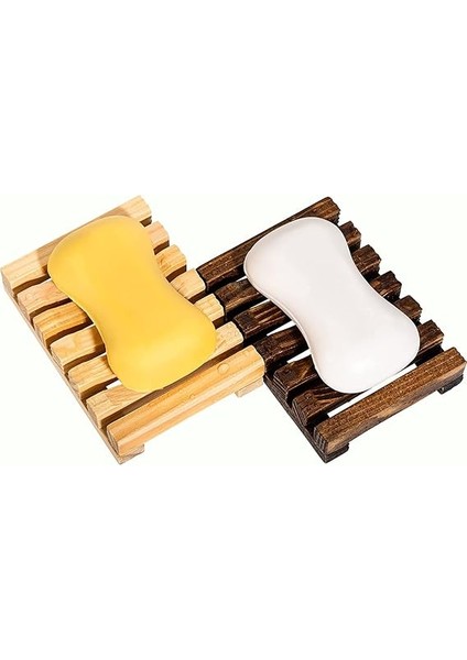 Ahşap Sabunluk, El Yapımı, Banyo Için, Sabun ve Sünger Için (Koyu Ceviz) modelleri