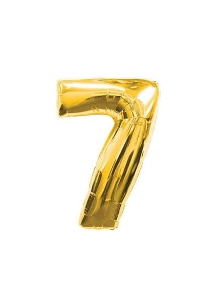 Marifetlerim - 7 Rakamı Altın Folyo Balon 40 Inch 90 cm