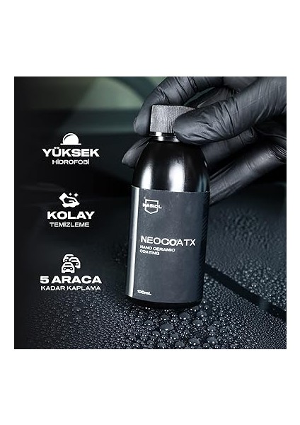Neocoatx Araç Nano Seramik Kaplama ve Boya KORUMA-100 Ml-1 Yıl Etkili-5 Araca Kadar Kaplama, Oto Detailing Kiti, Araba Boya Bakımı, Hidrofobik Nano Koruma, Boya Parlatma fiyatları