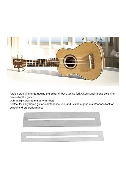 Klavye Koruyucu, Gitar Klavye Koruyucu 2 Parça Gitarist Için Pratik Sağlam Metal 8 cm indirimleri