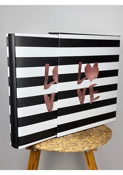 RS25 Fotoğraf Albümü 10X15CM 600 Lük Love Desenli Kutulu Yatay Dikey Modeli modelleri